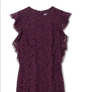 Vince Camuto Lace Flutter-Sleeve Sheath
